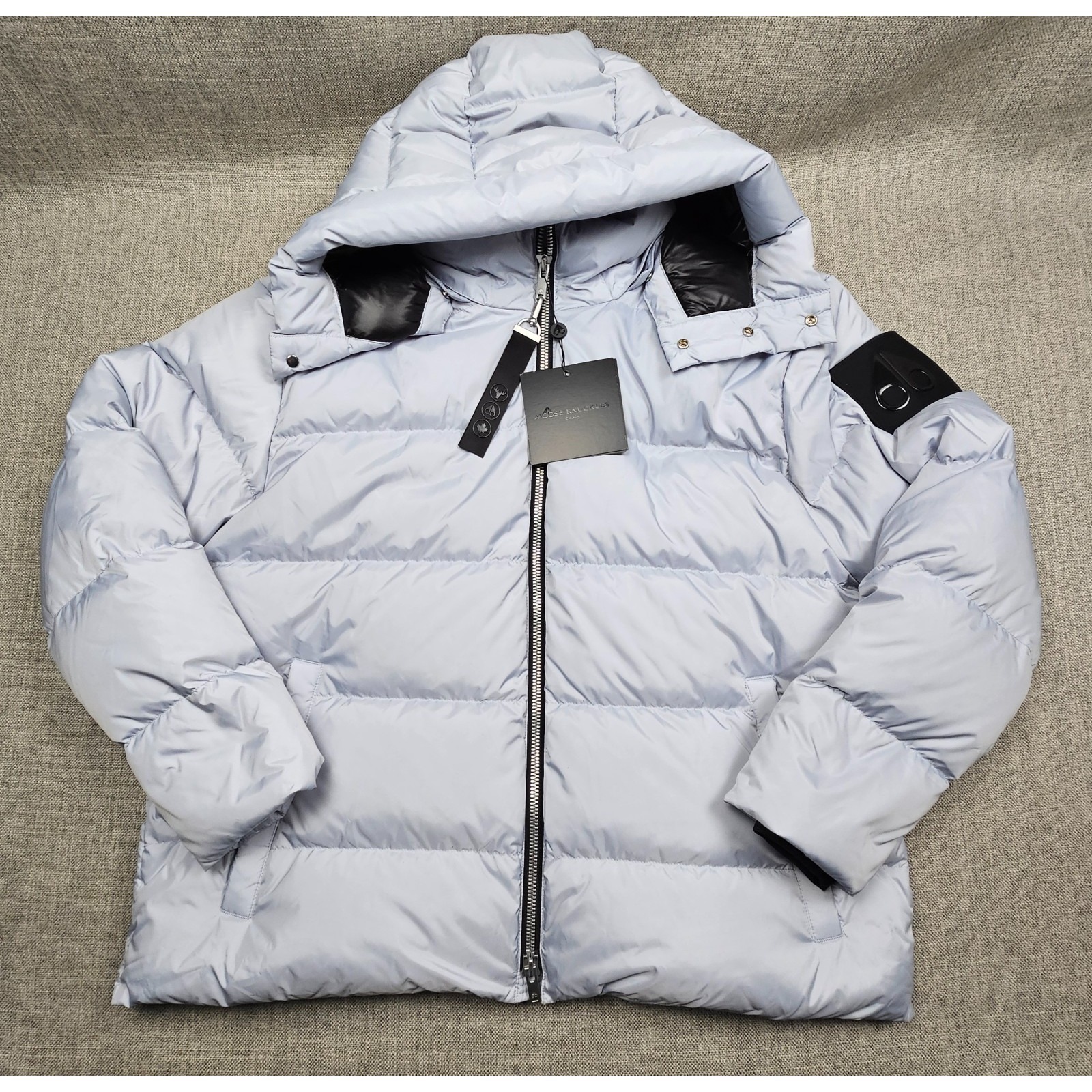 Moose Knuckles Jacket Mens Xl Iceburg Silver Mcaskill Power Puff Down Coat